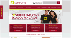 Desktop Screenshot of eurogifts.sk